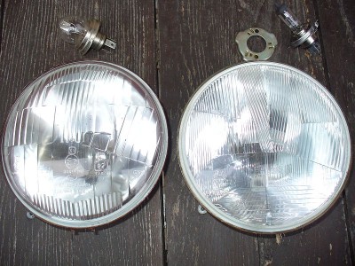 levé původní, pravé ze Škodovky